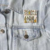 Badge Carré 5 Cm Robe égyptienne, de 'der Voelker de Trachten (En situation)