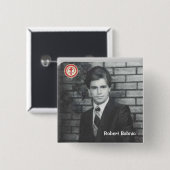 Badge Carré 5 Cm Robert Babnic (Devant & derrière)