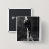 Badge Carré 5 Cm Robert Louis Stevenson (Devant & derrière)