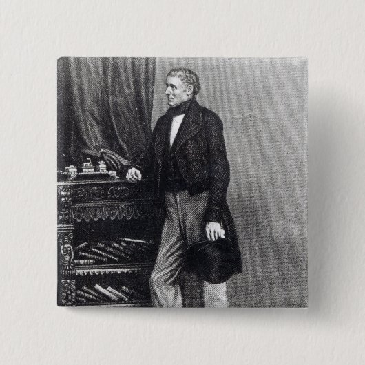 Badge Carré 5 Cm Robert Smith Surtees (Devant)