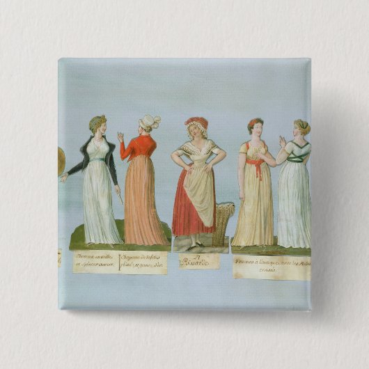 Badge Carré 5 Cm Robes et costumes dans la mode (Devant)