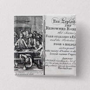 Badge Carré 5 Cm Robin Hood et sa mère