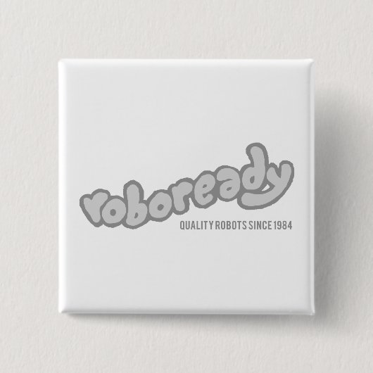 Badge Carré 5 Cm Roboready (Devant)