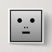 Badge Carré 5 Cm Robot anonyme (Devant)