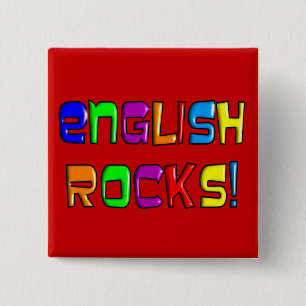 Badge Carré 5 Cm Roches anglaises de cadeaux de professeur