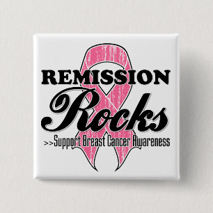 Badge Carré 5 Cm Rocks de remise - Sensibilisation au cancer du sei
