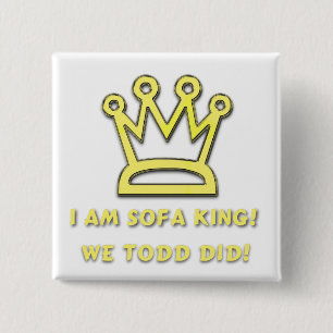 Badge Carré 5 Cm Roi de sofa