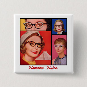 Badge Carré 5 Cm Romance. Règles