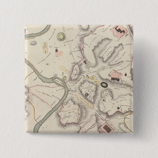 Badge Carré 5 Cm Rome antique (Devant)