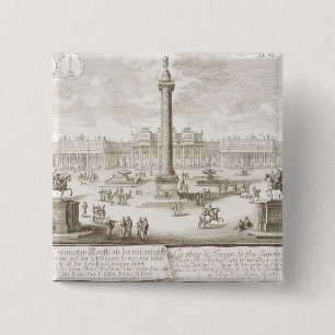 Badge Carré 5 Cm Rome carré de Trajan, 'des historis d'einer