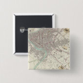 Badge Carré 5 Cm Rome moderne (Devant & derrière)