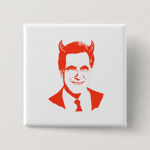 Badge Carré 5 Cm Romney est le diable
