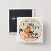 Badge Carré 5 Cm Romney Floride (Devant & derrière)