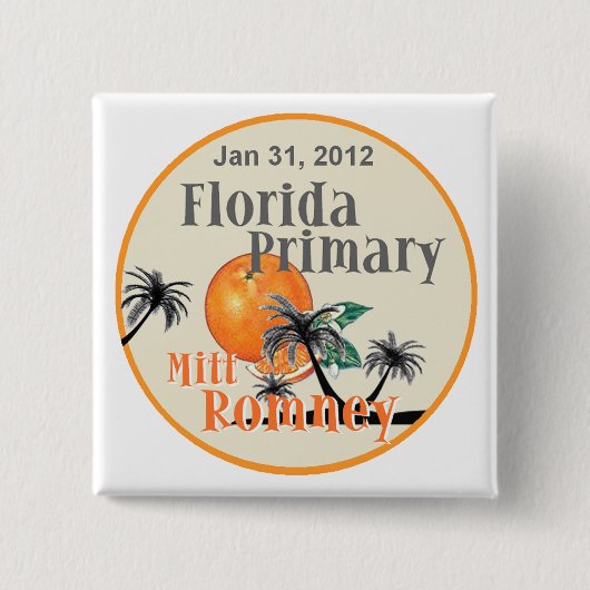 Badge Carré 5 Cm Romney Floride (Devant)