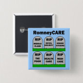 Badge Carré 5 Cm RomneyCARE (Devant & derrière)