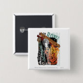 Badge Carré 5 Cm Ron Weasley Collage 1 (Devant & derrière)