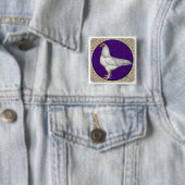 Badge Carré 5 Cm Rooster Ixworth (En situation)