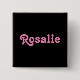 Badge Carré 5 Cm Rosalie de bouton