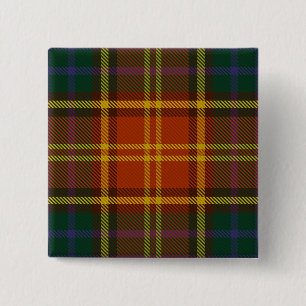Badge Carré 5 Cm Roscommon County Irish Tartan