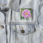 Badge Carré 5 Cm Rose (En situation)