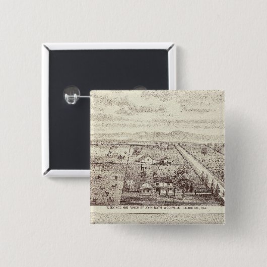 Badge Carré 5 Cm Roth, ranch Scruggs (Devant & derrière)