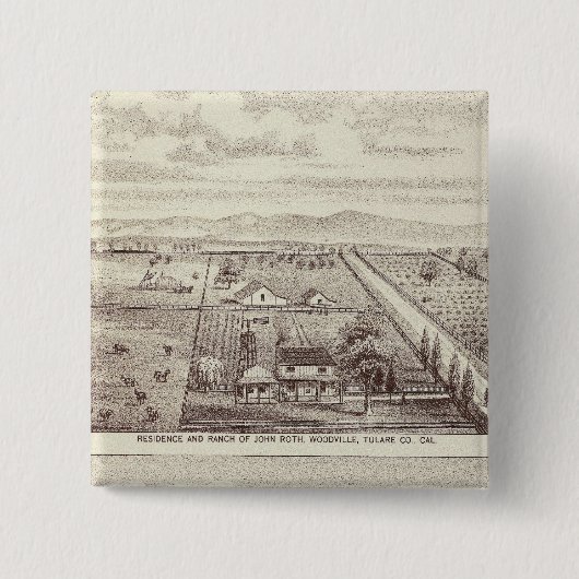 Badge Carré 5 Cm Roth, ranch Scruggs (Devant)