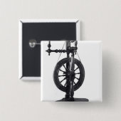 Badge Carré 5 Cm Roue de rotation (Devant & derrière)