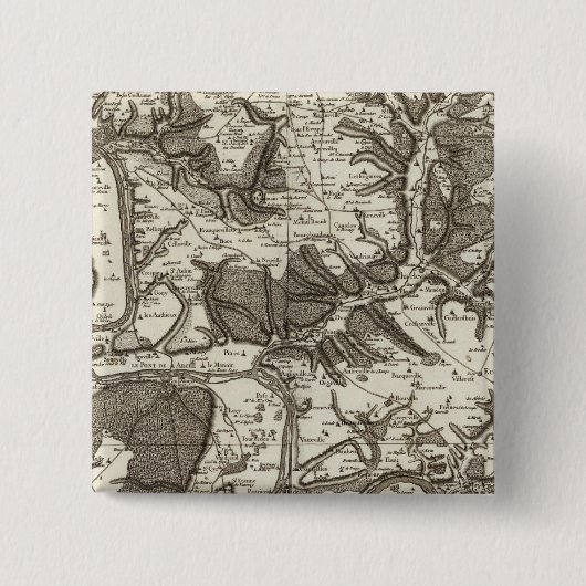 Badge Carré 5 Cm Rouen (Devant)