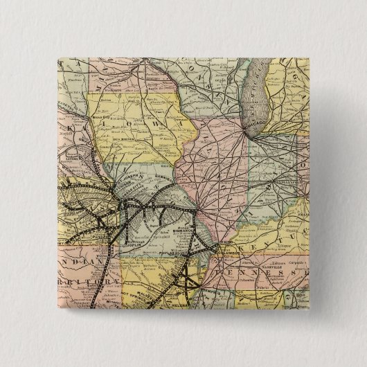 Badge Carré 5 Cm Route 2 (Devant)