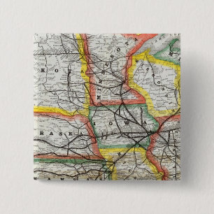 Badge Carré 5 Cm Route de Great Rock Island