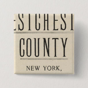 Badge Carré 5 Cm Route des vélos à New York et au Connecticut 13