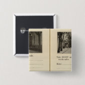 Badge Carré 5 Cm Routes automobiles, NY (Devant & derrière)