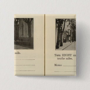 Badge Carré 5 Cm Routes automobiles, NY