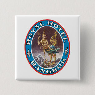 Badge Carré 5 Cm Royal Hotel Bagkok