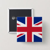 Badge Carré 5 Cm Royaume-Uni (British Flag) (Union Jack) (Royaume-U (Devant & derrière)