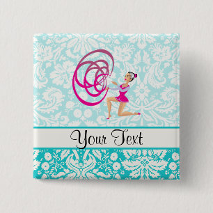 Badge Carré 5 Cm Ruban de gymnastique rythmique