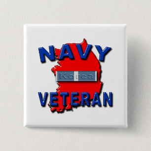 Badge Carré 5 Cm Ruban de service de combattant de Guerre de Corée,