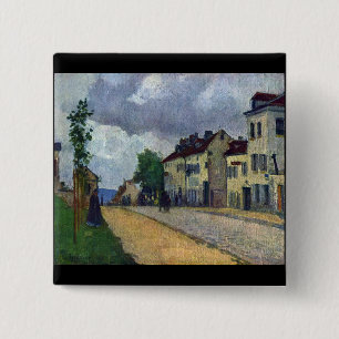 Badge Carré 5 Cm Rue de Gisors par Camille Pissarro