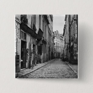 Badge Carré 5 Cm Rue du Jardinet, de passage Hautefeuille,