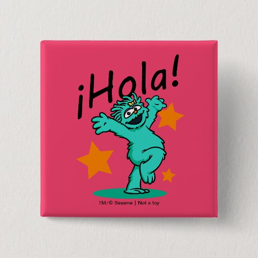 Badge Carré 5 Cm Rue Sésame | ¡Hola ! Rosita (Devant)