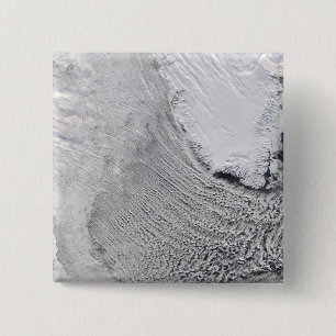 Badge Carré 5 Cm Rues nuageuses dans la mer du Labrador