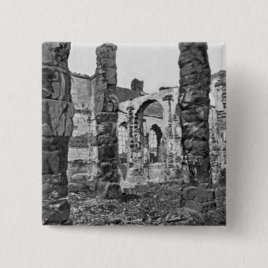 Badge Carré 5 Cm Ruines de l'entrepôt (Devant)