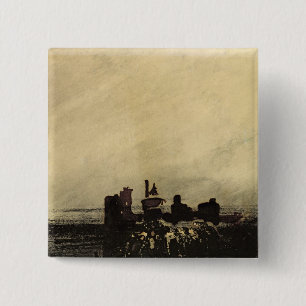 Badge Carré 5 Cm Ruines féodales