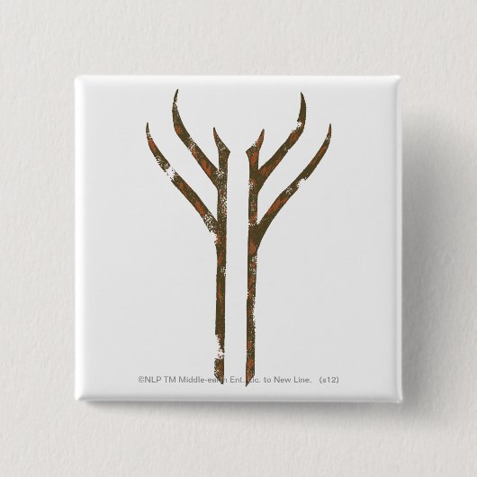 Badge Carré 5 Cm Rune GANDALF™ (Devant)