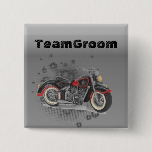 Badge Carré 5 Cm Russe grunge Motorcyle Mariage Moker