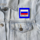 Badge Carré 5 Cm Russie (En situation)