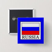 Badge Carré 5 Cm Russie (Devant & derrière)