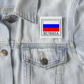 Badge Carré 5 Cm Russie (En situation)