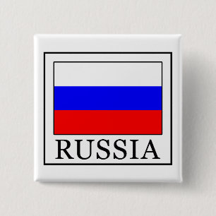Badge Carré 5 Cm Russie