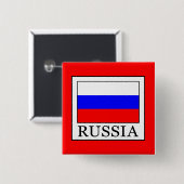 Badge Carré 5 Cm Russie (Devant & derrière)
